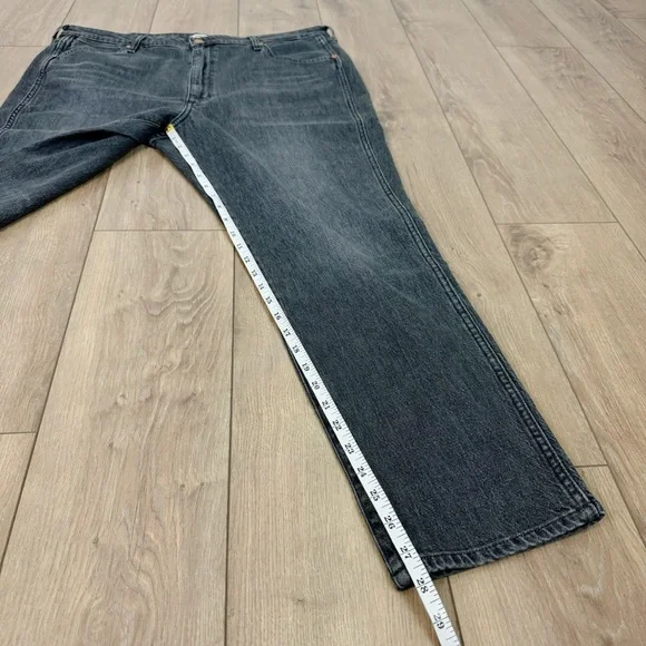 NWT Wrangler Walker 677 High Rise Slim Jeans Gray Wash Denim Size 34 x 28 - Picture 10 of 11